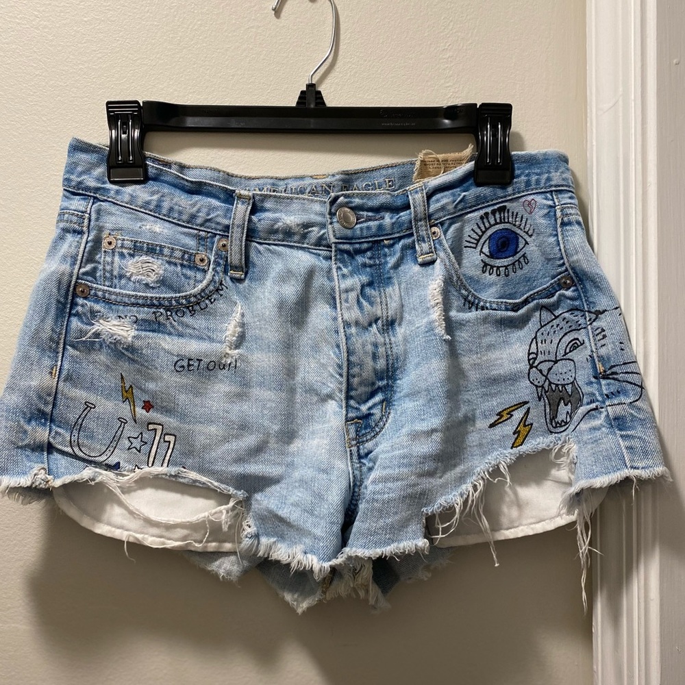 ❤️‍🔥American Eagle Hi-Rise Festival short❤️‍🔥